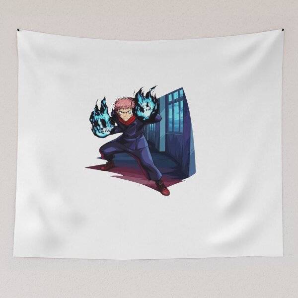 Item preview, The Divergent Fist Itadori Blue Flame designed and sold by The-Lone-Rodent.