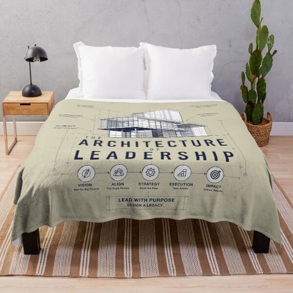 Item preview, The Architecture of Leadership Blueprint Minimal Business Strategy T-Shirt designed and sold by warlistop.