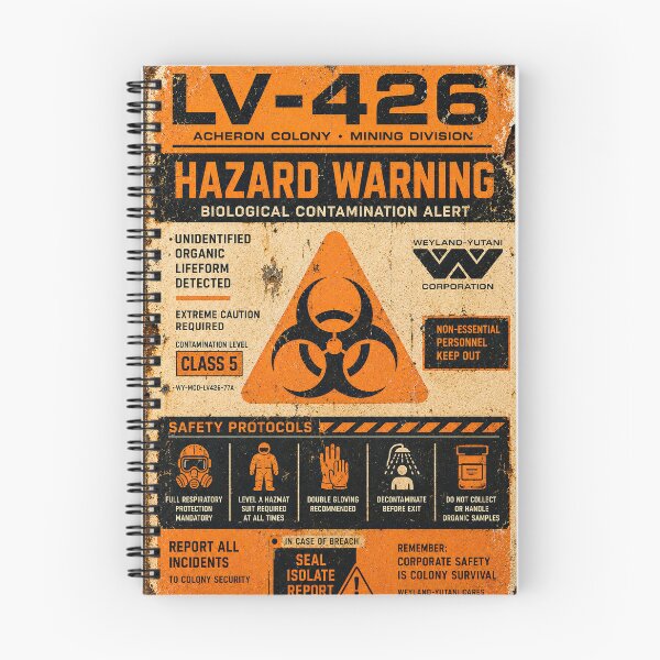 Item preview, LV-426 Hazard Warning designed and sold by PlanetBPop.