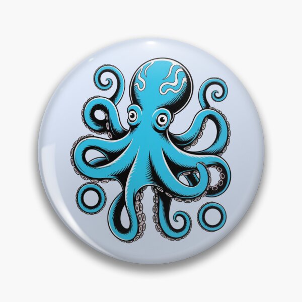 Item preview, blue octopus designed and sold by 123ks.