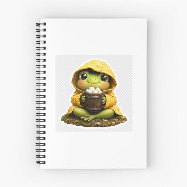 Item preview, Cozy Frog Sticker | Cute Frog in Yellow Raincoat Hot Cocoa  Marshmallow | Cottagecore Aesthetic | Waterproof Vinyl  Die-Cut Sticker | Laptop Water Bottle Sticker designed and sold by Quorvex Studio.