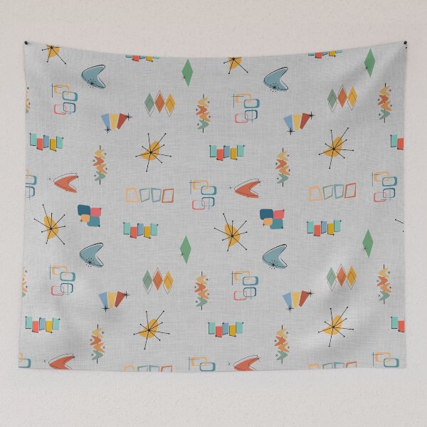 Item preview, Mid Century Modern Textured Light Gray designed and sold by KSimpson838.