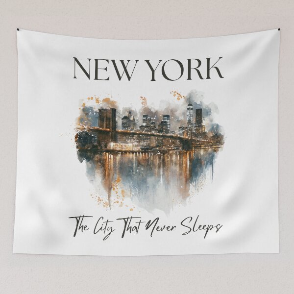 Item preview,  A Watercolor Illustration of New York  designed and sold by StudioRedKoala.