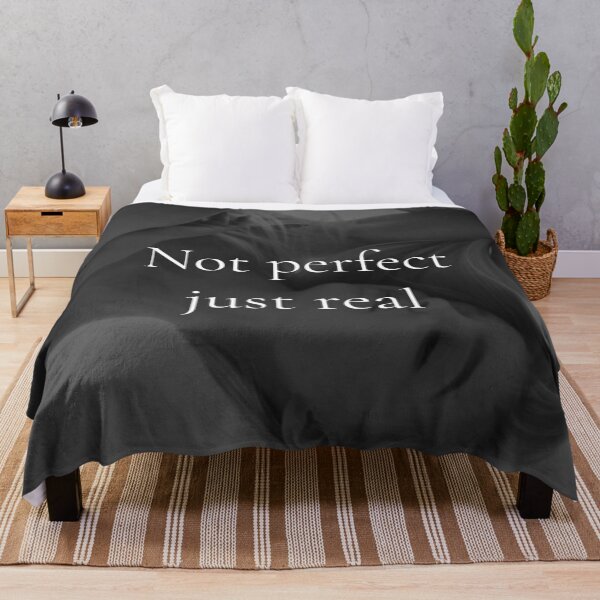 Item preview, Not Perfect, Just Real Quote | Soft Girl Aesthetic Mirror Art designed and sold by Ve state official.
