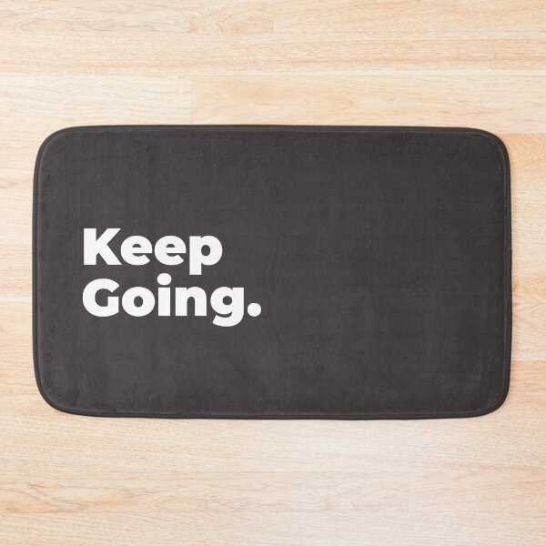 Item preview, Minimalist Relatable Quote “Keep Going” Black Aesthetic Typography Design designed and sold by diahsariw.