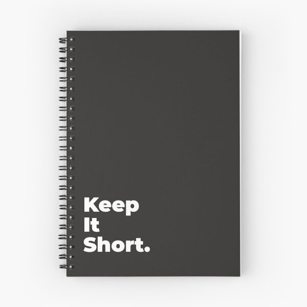 Item preview, Minimalist Relatable Quote “Keep It Short” Black Aesthetic Typography Design designed and sold by diahsariw.