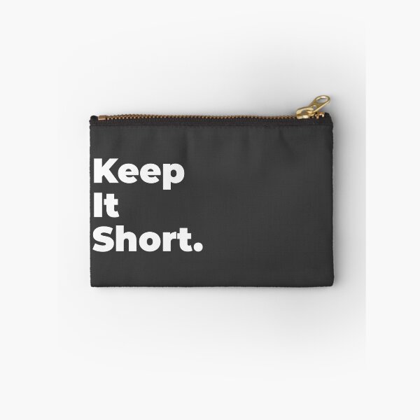 Item preview, Minimalist Relatable Quote “Keep It Short” Black Aesthetic Typography Design designed and sold by diahsariw.
