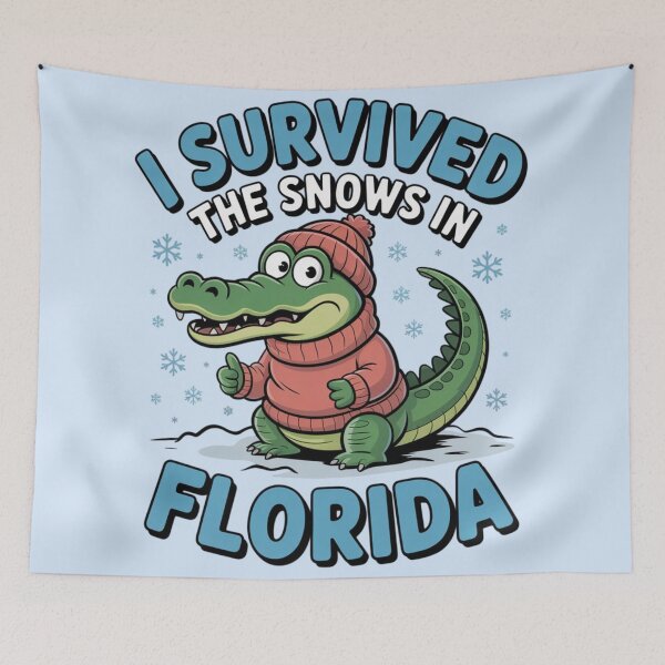 Item preview, Crocodile - I Survived The Snows In Florida designed and sold by 123ks.