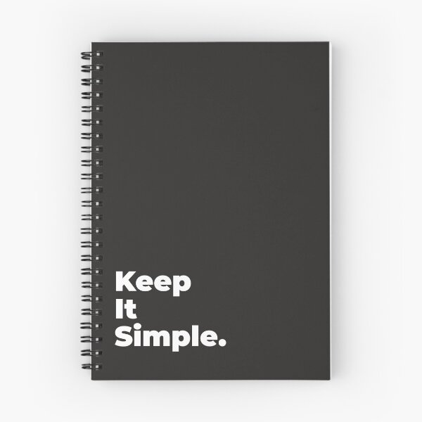 Item preview, Minimalist Relatable Quote “Keep It Simple” Black Aesthetic Typography Design designed and sold by diahsariw.