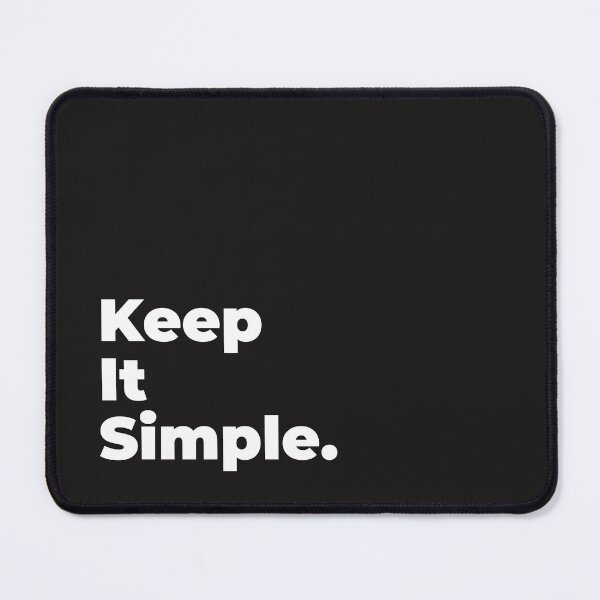 Item preview, Minimalist Relatable Quote “Keep It Simple” Black Aesthetic Typography Design designed and sold by diahsariw.