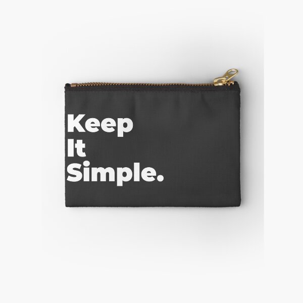 Item preview, Minimalist Relatable Quote “Keep It Simple” Black Aesthetic Typography Design designed and sold by diahsariw.