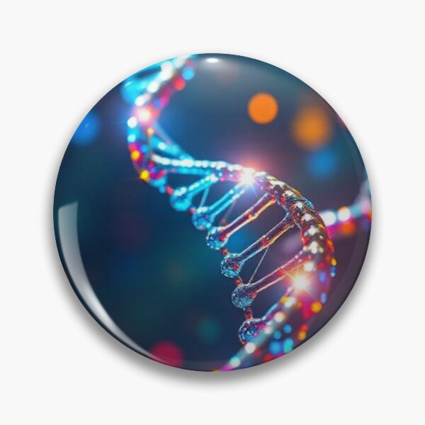 Item preview, DNA strand on multicolored blurred background designed and sold by RAISC.