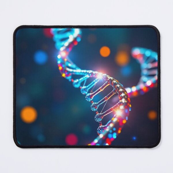 Item preview, DNA strand on multicolored blurred background designed and sold by RAISC.