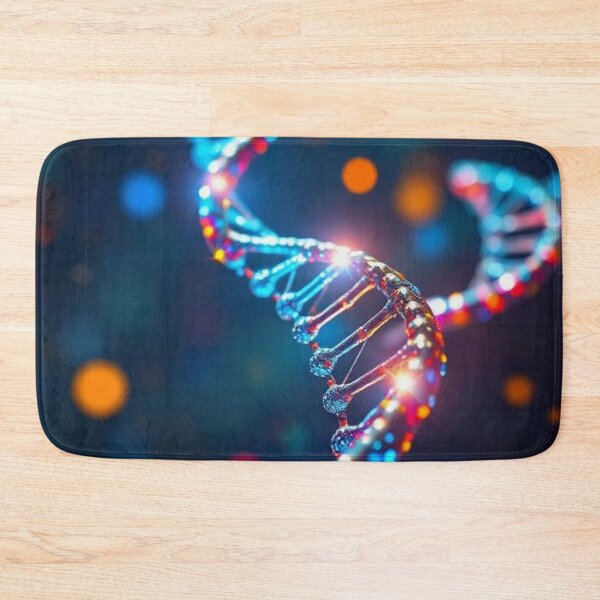 Item preview, DNA strand on multicolored blurred background designed and sold by RAISC.