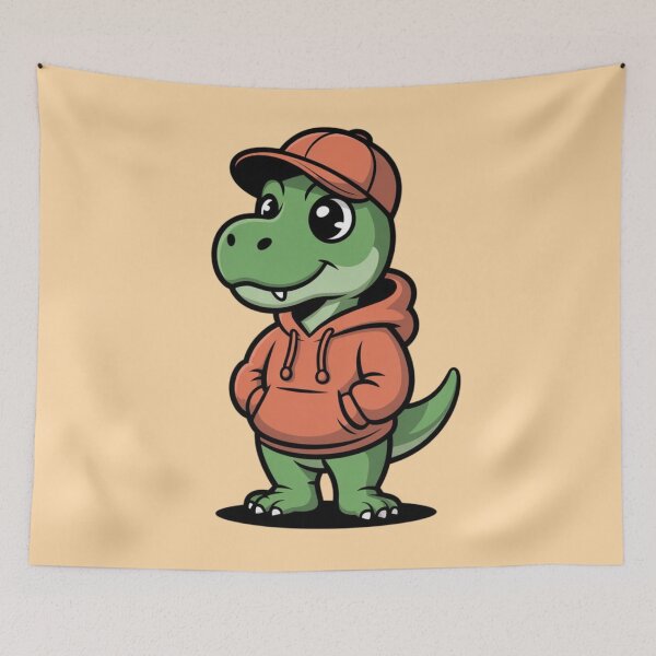 Item preview, cute cartoon mini dinosaur mascot designed and sold by 123ks.
