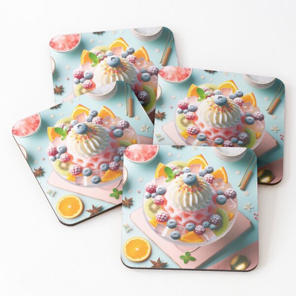 Item preview, Sweet Kawaii Treat – Colorful Fruit Dessert Art designed and sold by EchoWave11.