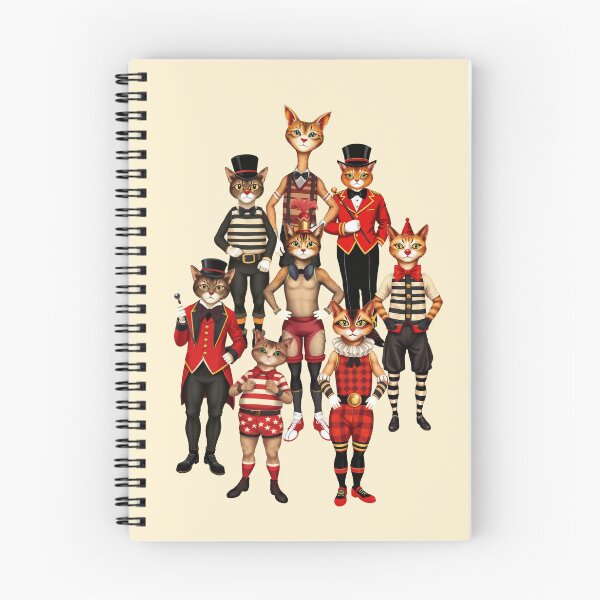 Item preview, Anthropomorphic Circus Cats | Gift for Circus Lover designed and sold by UnhingedBird.