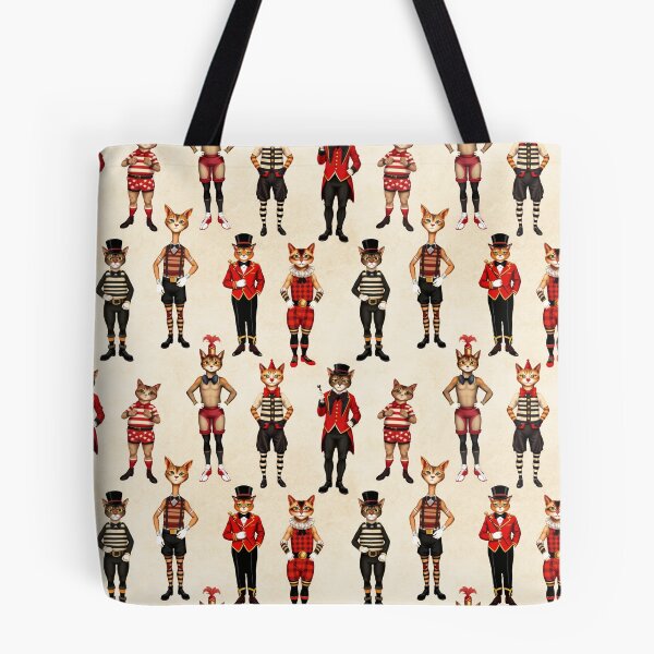Item preview, Anthropomorphic Circus Cats | Gift for Circus Lover designed and sold by UnhingedBird.