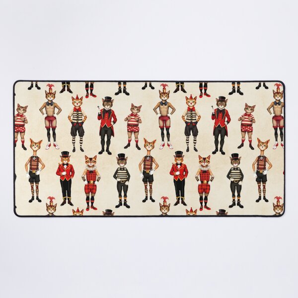 Item preview, Anthropomorphic Circus Cats | Gift for Circus Lover designed and sold by UnhingedBird.
