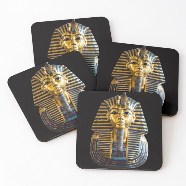 Item preview, Tutankhamun Mask – Ancient Egyptian Golden Pharaoh Art designed and sold by GulfSignature.