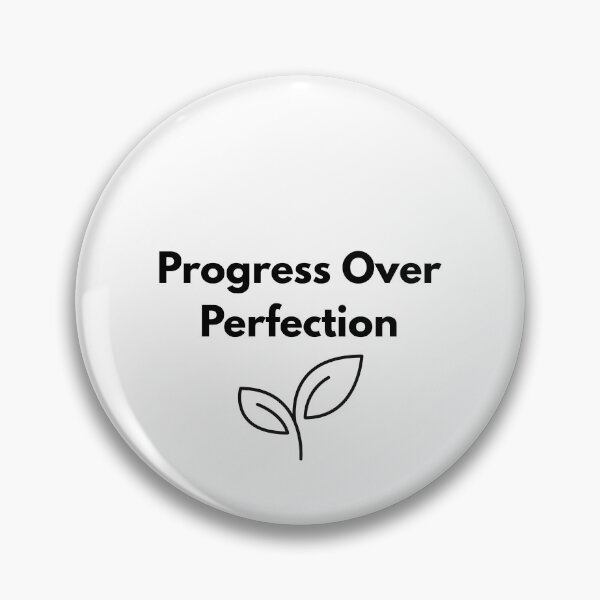 Item preview, Progress Over Perfection - Minimalist Growth Mindset designed and sold by SimpleByAnna.