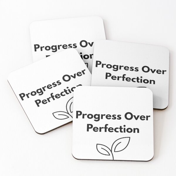 Item preview, Progress Over Perfection - Minimalist Growth Mindset designed and sold by SimpleByAnna.