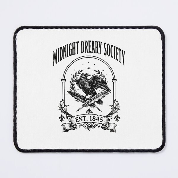 Item preview, Midnight Dreary Society Est 1845 Raven Gothic Literary Design designed and sold by Fenay Designs.