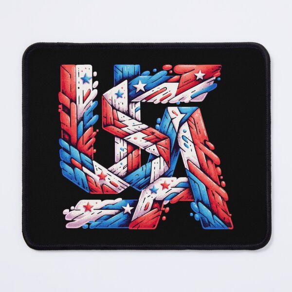 Item preview,  American Flag USA 4th of July Graphic T-Shirt – Artistic Design with a Cubist  Gift designed and sold by maxiprom.