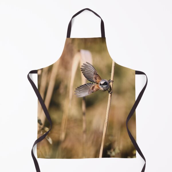 Item preview, Penduline-tit bird on a reed takes flight designed and sold by NaturePhotography.