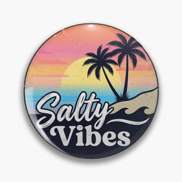 Item preview, Salty Vibes Beach Lover Ocean Summer Vacation Tropical Sunset Surfing Paradise designed and sold by Covent Vaughn.