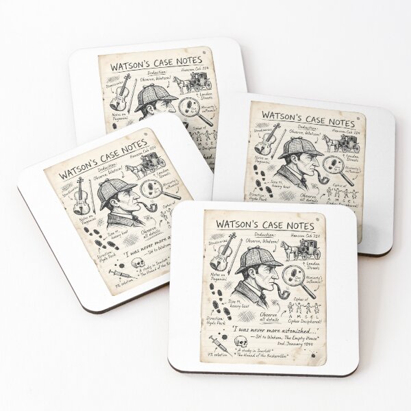 Item preview, Watson’s Case Notes Sherlock Holmes Detective Notebook Design designed and sold by Fenay Designs.