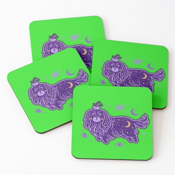 Item preview, ​Celestial Pekingese Dog in Starry Night Style designed and sold by NadinGerasi.