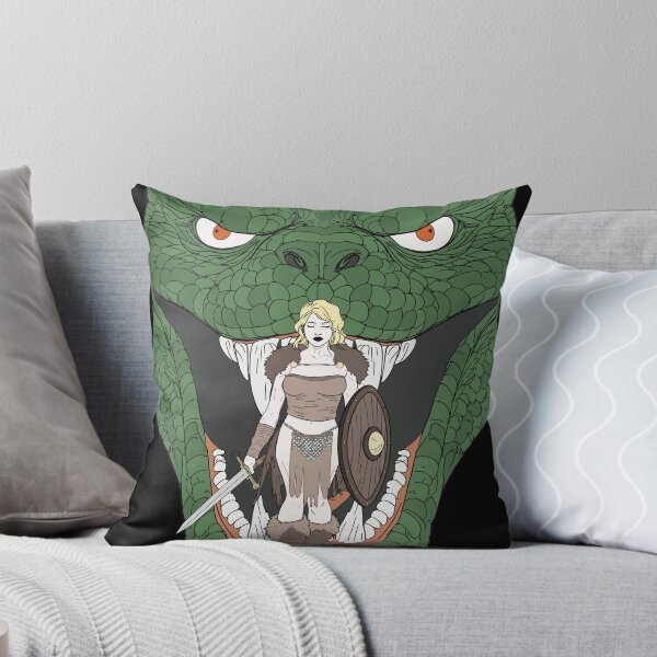 Item preview, Viking Shieldmaiden in the Jaws of the World Serpent designed and sold by Hedon77.