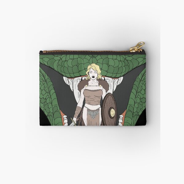 Item preview, Viking Shieldmaiden in the Jaws of the World Serpent designed and sold by Hedon77.