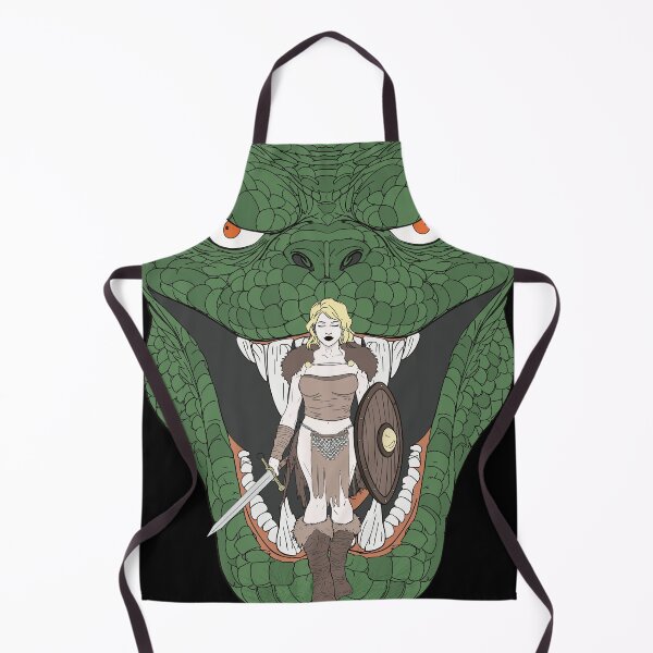 Item preview, Viking Shieldmaiden in the Jaws of the World Serpent designed and sold by Hedon77.