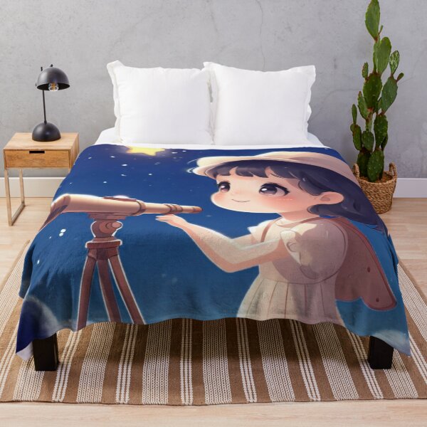 Item preview, Child Reaching for the Stars - Dreamy Night Sky Illustration designed and sold by digitalvibe4u.