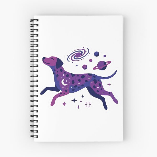 Item preview, ​Cosmic Dog Floating in Purple Galaxy designed and sold by NadinGerasi.