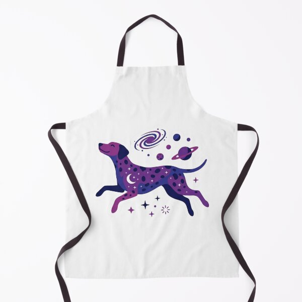 Item preview, ​Cosmic Dog Floating in Purple Galaxy designed and sold by NadinGerasi.