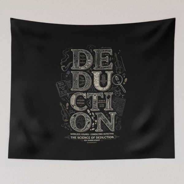 Item preview, Deduction Sherlock Holmes Consulting Detective Science of Deduction Design designed and sold by Fenay Designs.