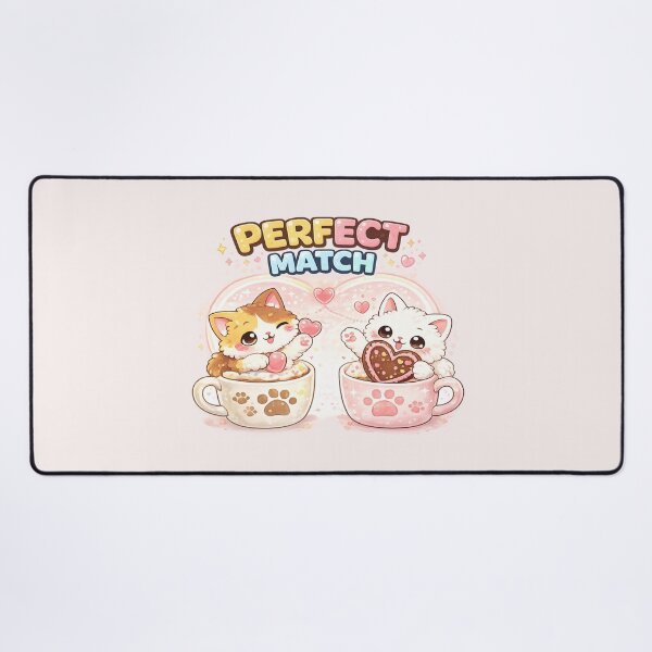 Item preview, Mochi & Lumi – Perfect Match Kawaii Cats ? designed and sold by Mochi Studio.