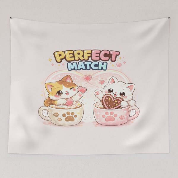 Item preview, Mochi & Lumi – Perfect Match Kawaii Cats ? designed and sold by Mochi Studio.