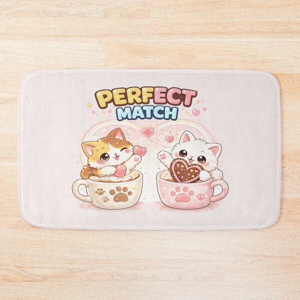 Item preview, Mochi & Lumi – Perfect Match Kawaii Cats ? designed and sold by Mochi Studio.