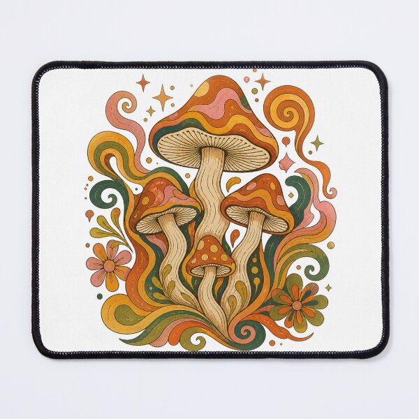 Item preview, Psychedelic Retro Mushroom Garden | Groovy Mushroom Vibes designed and sold by Galskap.