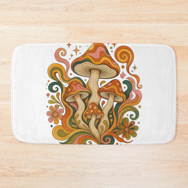 Item preview, Psychedelic Retro Mushroom Garden | Groovy Mushroom Vibes designed and sold by Galskap.