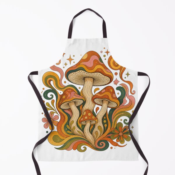 Item preview, Psychedelic Retro Mushroom Garden | Groovy Mushroom Vibes designed and sold by Galskap.