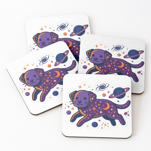 Item preview, ​Cosmic Space Dog Celestial Vector Art designed and sold by NadinGerasi.