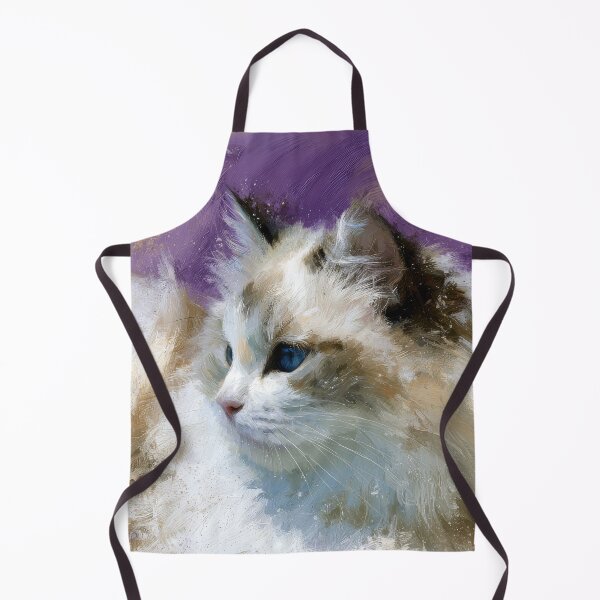 Item preview, Majestic Ragdoll Cat: Ethereal Watercolor Dream in Violet designed and sold by Paolo-Bandal.