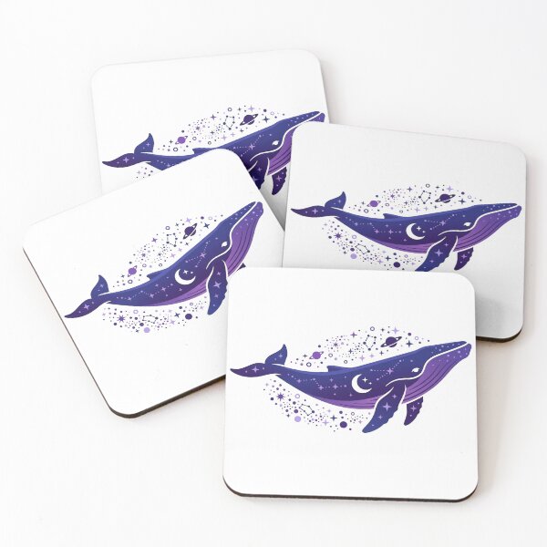 Item preview, Celestial Whale Swimming Through Starry Night Galaxy designed and sold by NadinGerasi.