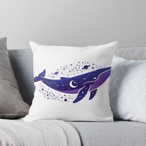 Item preview, Celestial Whale Swimming Through Starry Night Galaxy designed and sold by NadinGerasi.