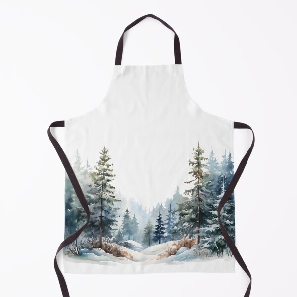 Item preview, Snowy forest with pine trees designed and sold by CHERRY--SHOP.
